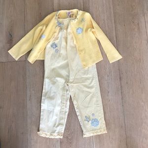 Gymboree jumper and sweater set